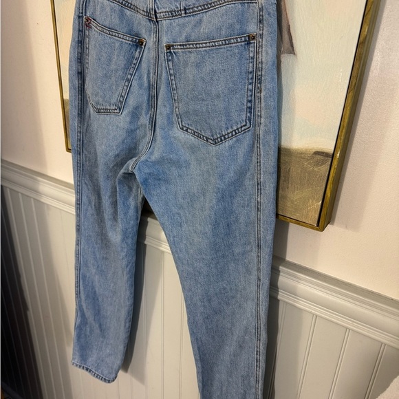 BDG Urban Outfitters High Rise Cowboy Cut Mom Jeans Medium Blue Size 27* - Picture 9 of 10
